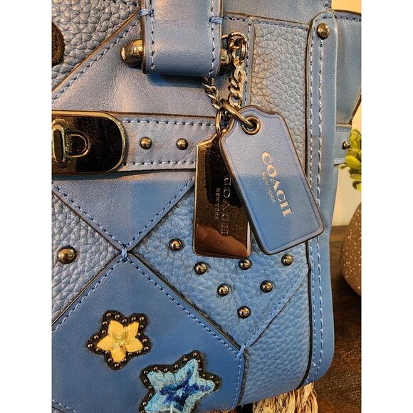 Coach swagger 27 Embellished Canyon Quilt Leathet 55503 - Picture 4 of 16